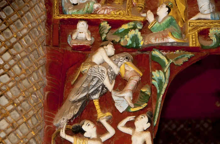 Framed Print : Construction of the Shwezigon Pagoda began during the reign of King Anawratha (r)