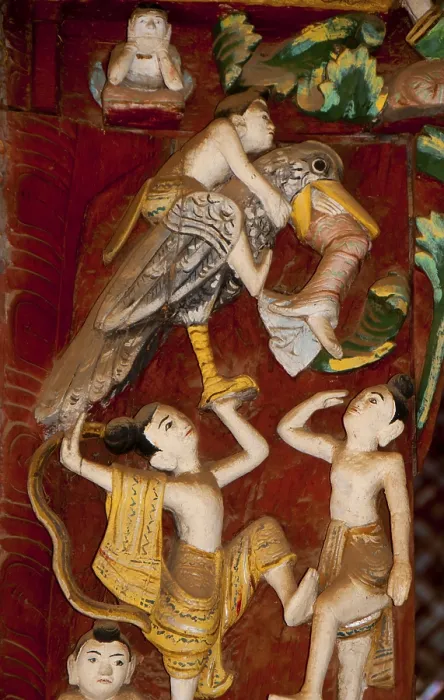 Framed Print : Construction of the Shwezigon Pagoda began during the reign of King Anawratha (r)