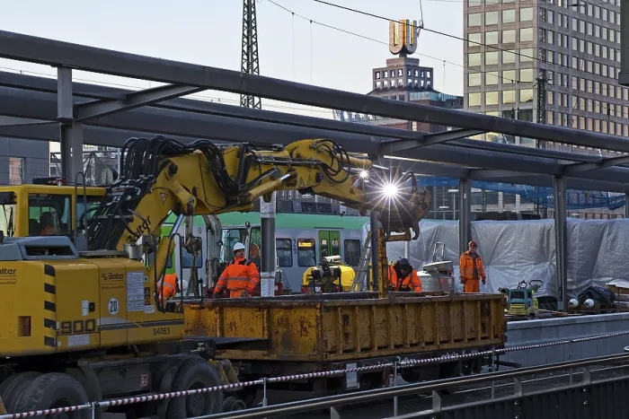 Framed Print : Construction site at Dortmund Central Station with the Dortmunder U and the Harenberg City Center Framed Print : Construction site at Dortmund Central Station with the Dortmunder U and the Harenberg City Center