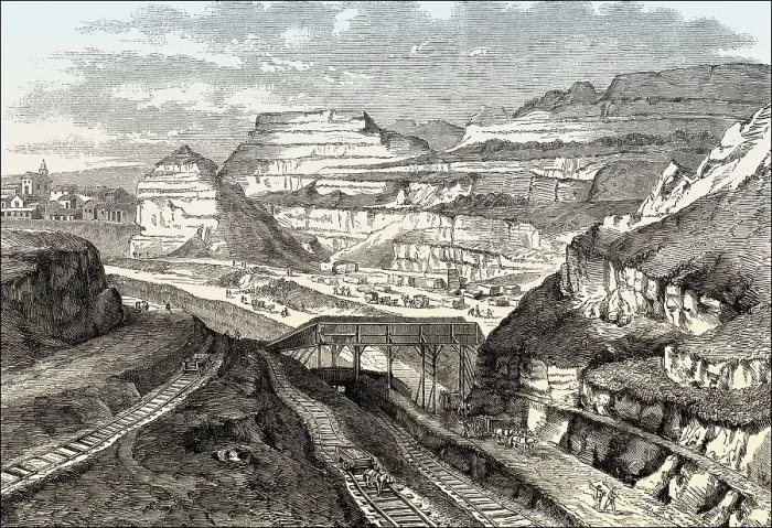 Framed Print : Construction site of the Parc des Buttes Chaumont Framed Print : Construction site of the Parc des Buttes Chaumont
