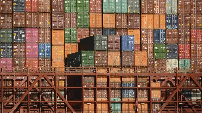 Framed Print : Container, Port of Hamburg, Hamburg, Germany