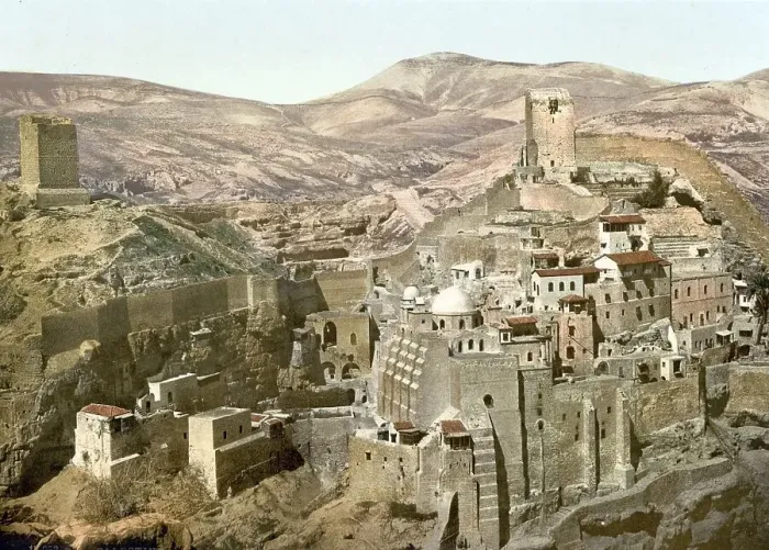 Framed Print : The convent, Mar-Saba, Holy Land