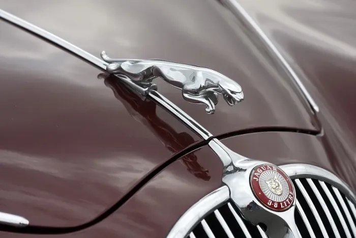 Framed Print : Cooler figure of a Jaguar Mark II