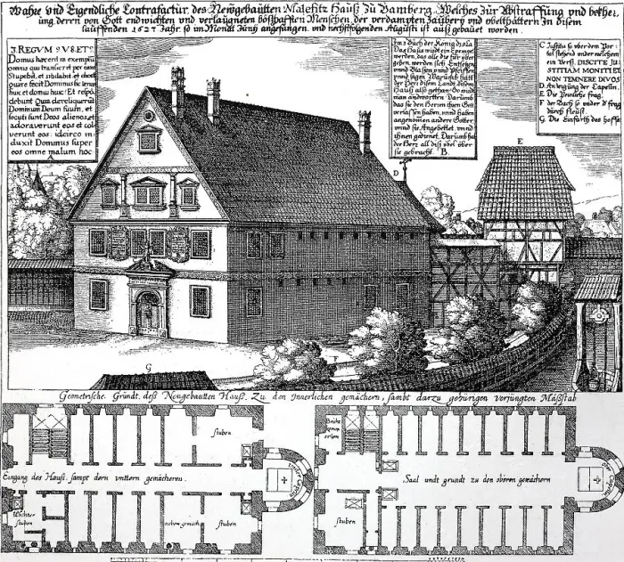 Framed Print : Copper engraving from the Drudenhaus Framed Print : Copper engraving from the Drudenhaus