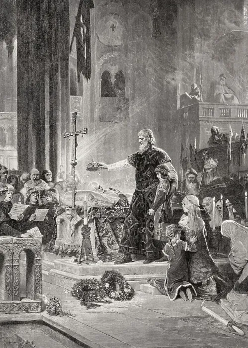 Framed Print : The Coronation of Saint Elizabeth, 1231 Framed Print : The Coronation of Saint Elizabeth, 1231