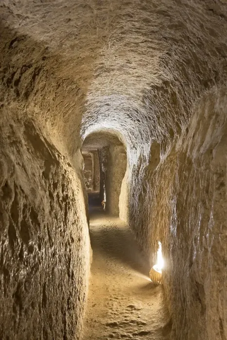 Framed Print : Corridor inside Noosh Abad, Aran va Bidgol