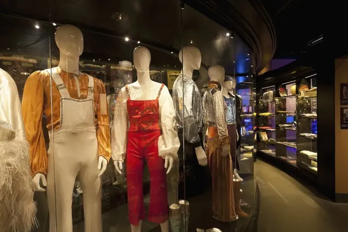 Framed Print : Costumes of the ABBA band members