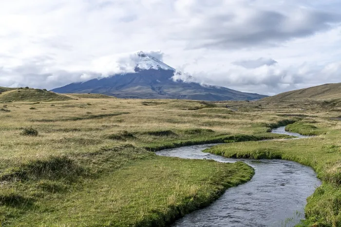 Framed Print : Cotopaxi volcano in the background Framed Print : Cotopaxi volcano in the background