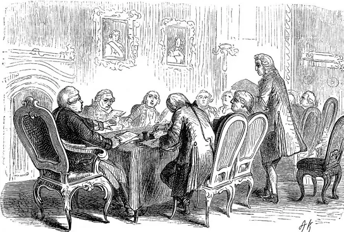 Framed Print : The Council of Ministers under Frederick William in session Framed Print : The Council of Ministers under Frederick William in session