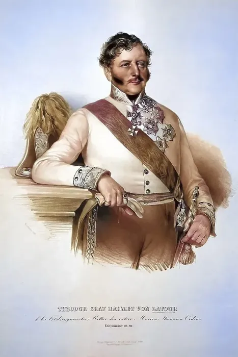 Framed Print : Count Theodor Baillet de Latour (born 15 June 1780 in Linz)