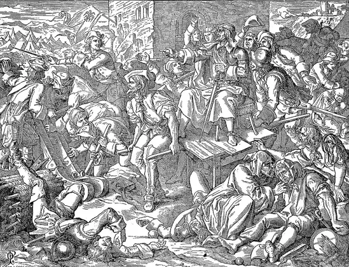 Framed Print : Count von Staremberg gives orders despite being wounded