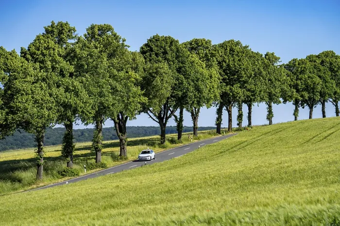 Framed Print : Country road between Warstein and Hirschberg in Sauerland