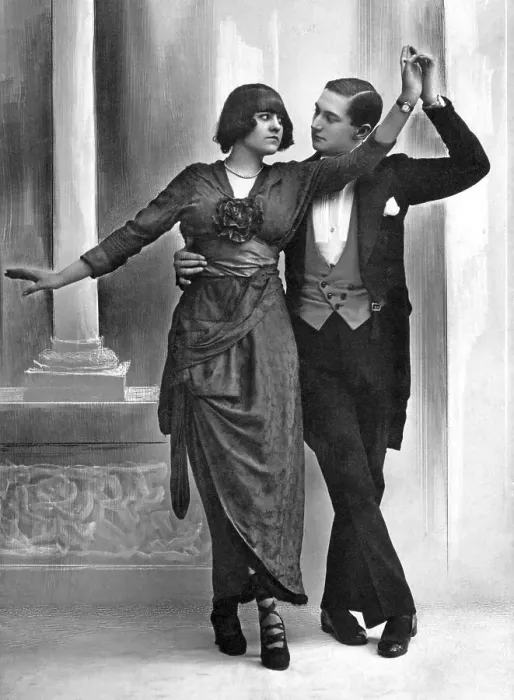 Framed Print : Couple dances with serious gaze Framed Print : Couple dances with serious gaze