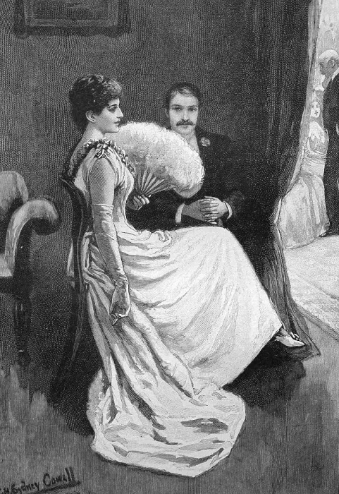 Framed Print : Couple having a chat, historical picture Framed Print : Couple having a chat, historical picture