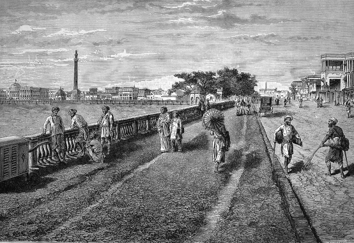 Framed Print : Course road in Calcutta, India Framed Print : Course road in Calcutta, India