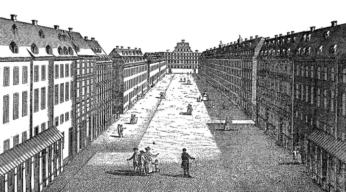 Framed Print : The court of the Orphanage of Halle Framed Print : The court of the Orphanage of Halle