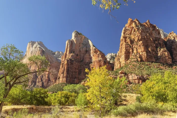 Framed Print : Court of Patriarchs, Zion National Park
