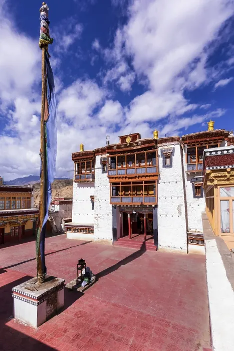 Framed Print : Courtyard of Chemrey Gompa (Monastery) Framed Print : Courtyard of Chemrey Gompa (Monastery)