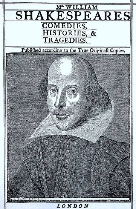 Framed Print : Cover of the folio edition of Shakespeare's plays from 1623