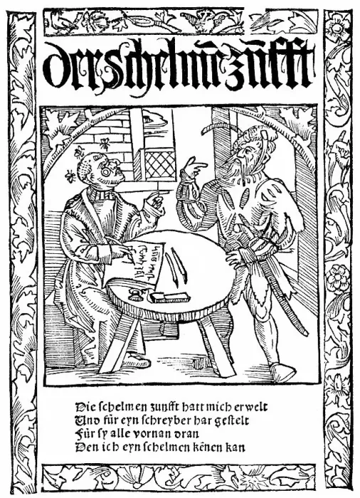 Framed Print : Cover, Schelmenzunft