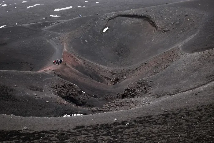 Framed Print : Craters, secondary craters of Mount Etna