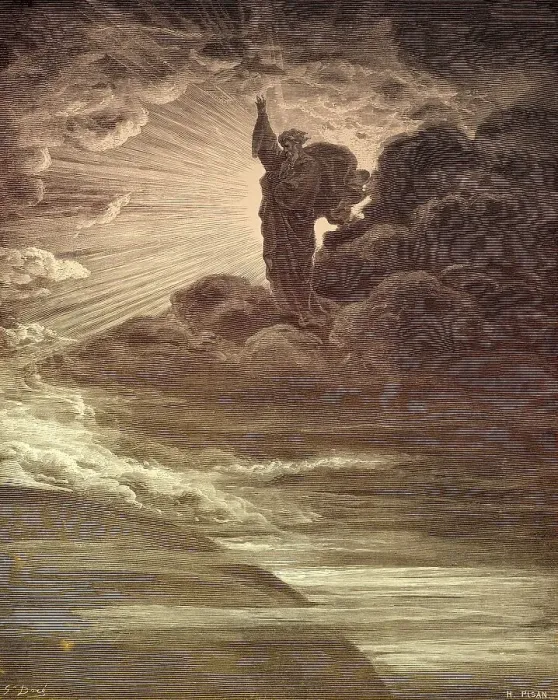 Framed Print : The Creation of Light, Old Testament