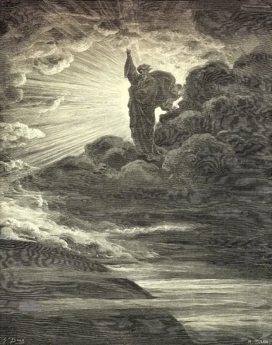 Framed Print : The Creation of Light, Old Testament