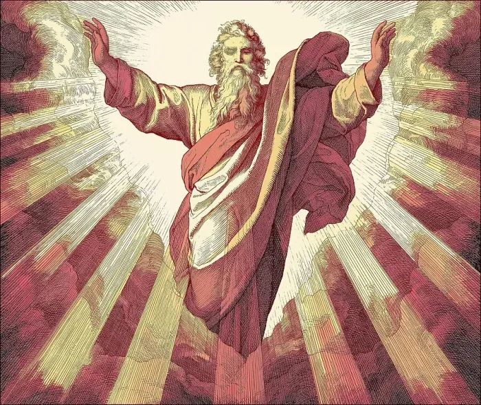 Framed Print : The Creation of Light, Old Testament