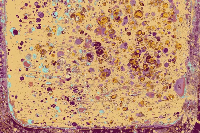 Framed Print : Creative ebru background with beautiful marbling texture abstract acrylic waves
