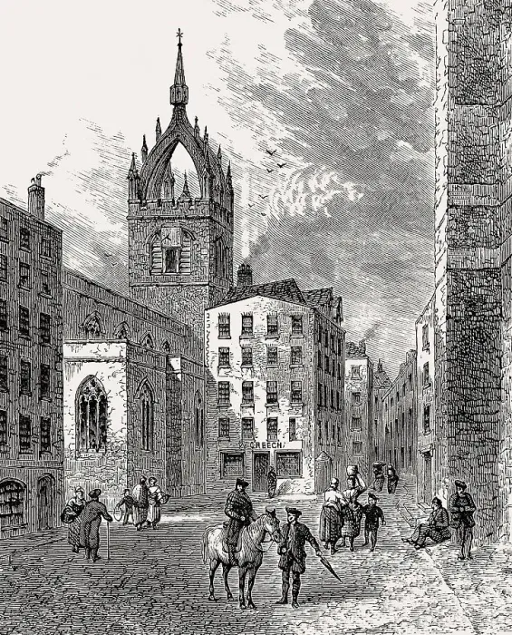 Framed Print : Creech's Land, Edinburgh, Royal Mile Framed Print : Creech's Land, Edinburgh, Royal Mile