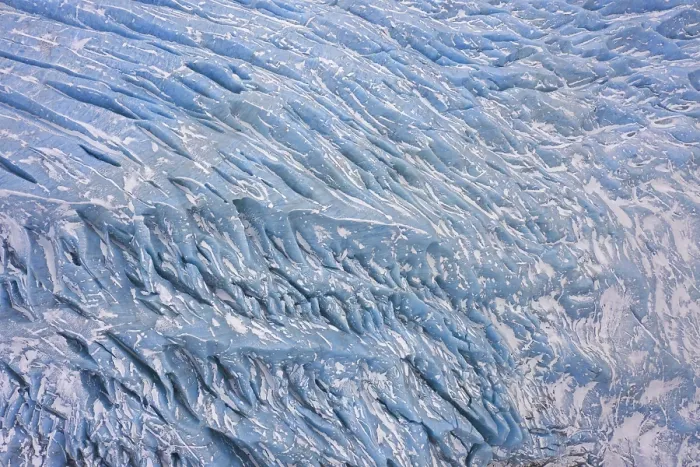 Framed Print : Crevasses in the glacier Falljoekull Framed Print : Crevasses in the glacier Falljoekull