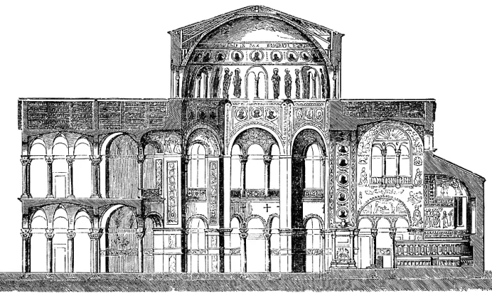 Framed Print : Cross-section of the San Vitale in Ravenna
