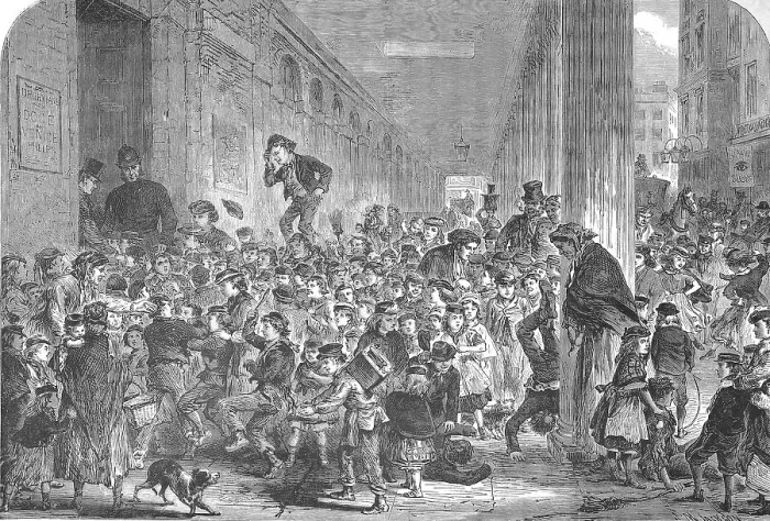 Framed Print : Crowd of children for the Christmas performance of the pantomime at the Drury-Lane Theatre Framed Print : Crowd of children for the Christmas performance of the pantomime at the Drury-Lane Theatre