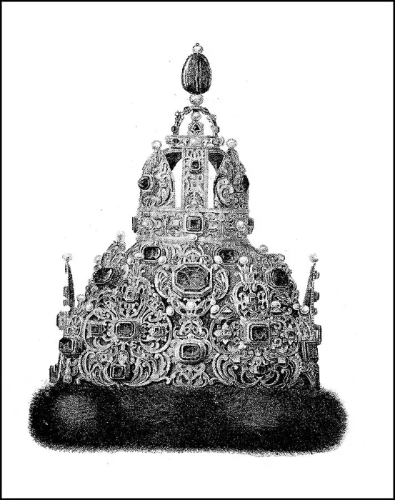 Framed Print : The Crown of Astrakhan of Tsar Michael Feodorovich