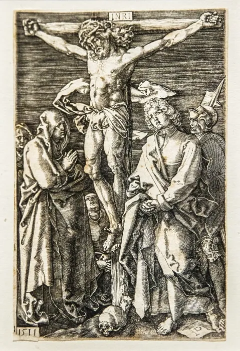 Framed Print : The Crucifixion, 1511, copperplate engravings Framed Print : The Crucifixion, 1511, copperplate engravings