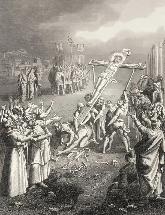 Framed Print : Crucifixion of Jesus, Mount Calvary
