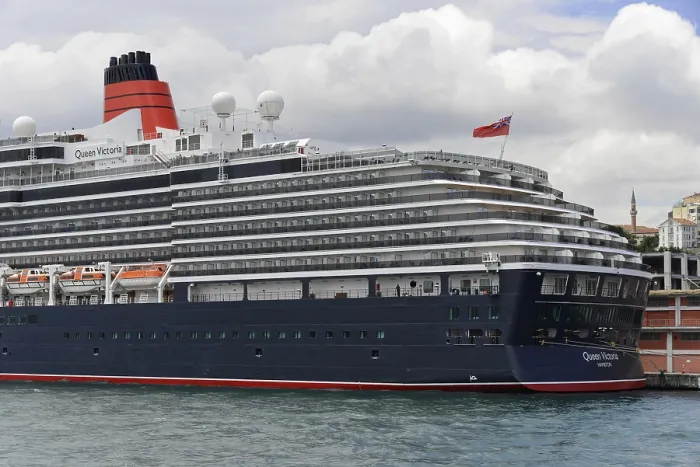 Framed Print : Cruise ship Queen Victoria, year of construction 2007