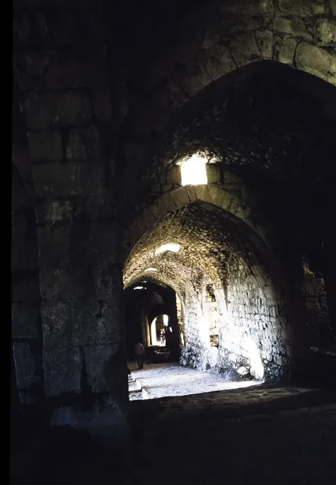 Framed Print : Crusader castle Krak des Chevaliers, Syria in 1998