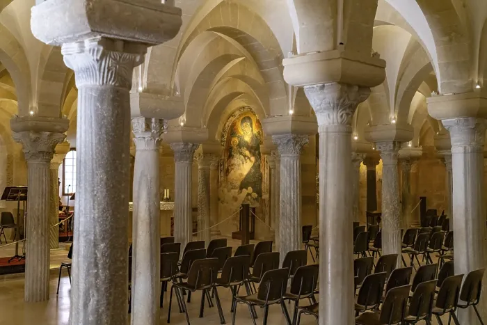 Framed Print : Crypt of the Cathedral of Santa Maria Annunziata in Otranto