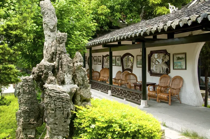 Framed Print : Cuiweiyuan (Cuiwei Park) was originally constructed during the Ming Dynasty somewhere between 1425 and 1435