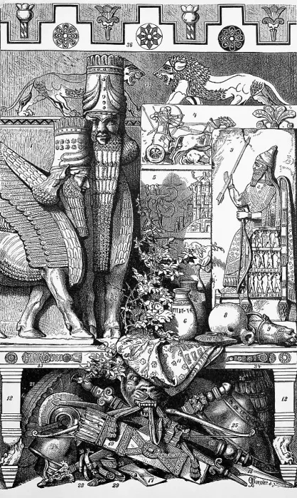 Framed Print : Cultural Monuments of the Assyrian Culture
