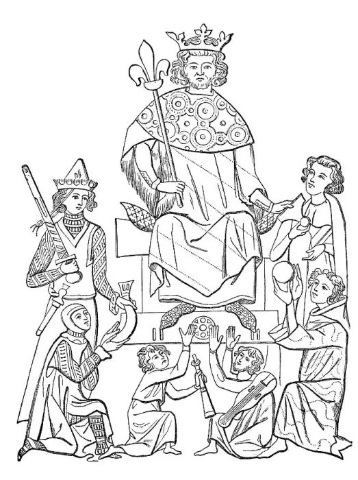 Framed Print : Cultural state in the 13th and 14th century