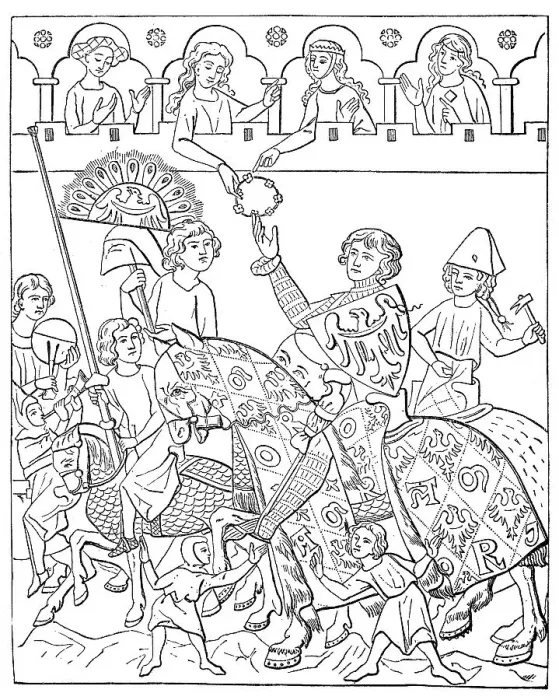 Framed Print : Cultural state in the 13th and 14th century