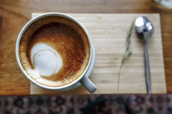 Framed Print : Cup of coffee with milk foam, cappuccino