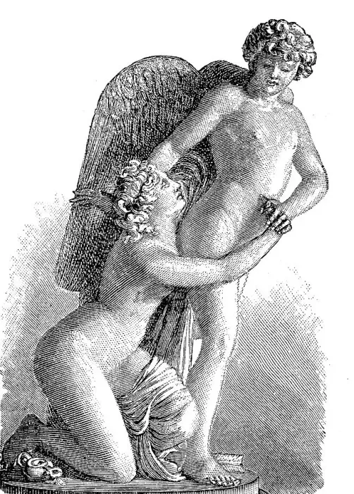 Framed Print : Cupid and Psyche is a very common subject in the visual arts of antiquity and modern times Framed Print : Cupid and Psyche is a very common subject in the visual arts of antiquity and modern times
