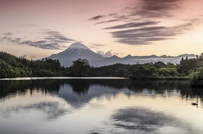 Framed Print : Currently inactive volcano, Mt Egmont