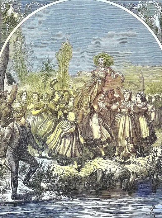 Framed Print : Customs in front of Easter, the execution of death