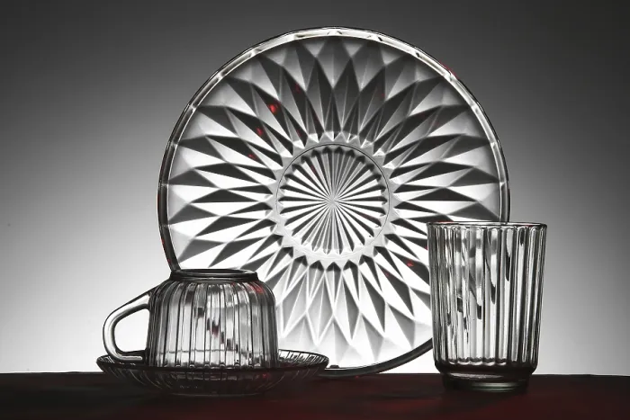 Framed Print : Cut crystal Glass set of cut crystal glass crockery Framed Print : Cut crystal Glass set of cut crystal glass crockery