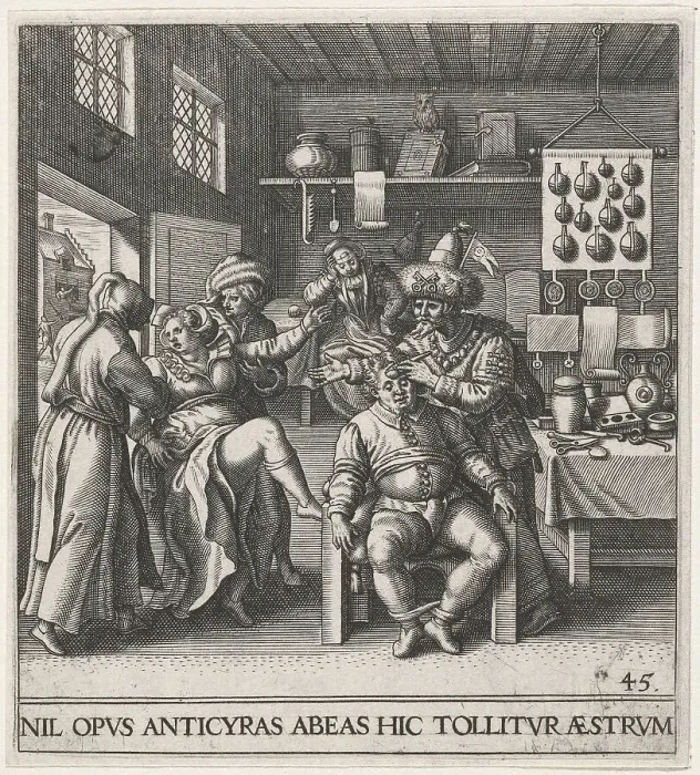 Framed Print : Cutting the Stone, 1596, by Johann Theodor de Bry