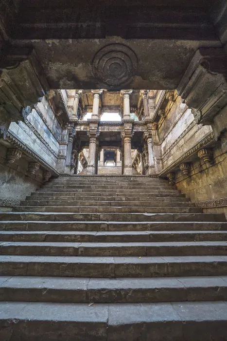 Framed Print : Dada harir step well, ahmedabad